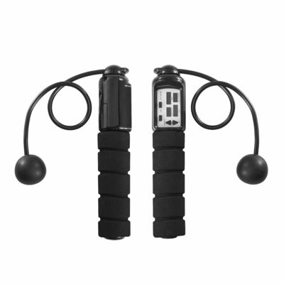 حبل القفز من بي في سي طول الحبل القابل للتعديل JP-100 LCD لوحة العداد حبل القفز لممارسة اللياقة البدنية