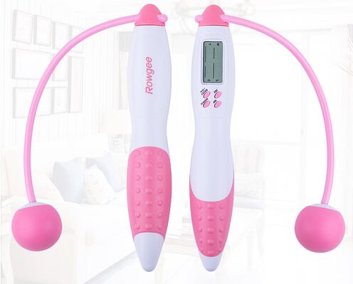 حبل قفز رقمي مخصص مع مؤقت السعرات الحرارية وشاشة LCD 175 ملم