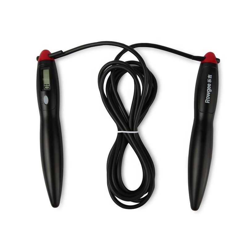 حبل القفز من بي في سي طول الحبل القابل للتعديل JP-100 LCD لوحة العداد حبل القفز لممارسة اللياقة البدنية